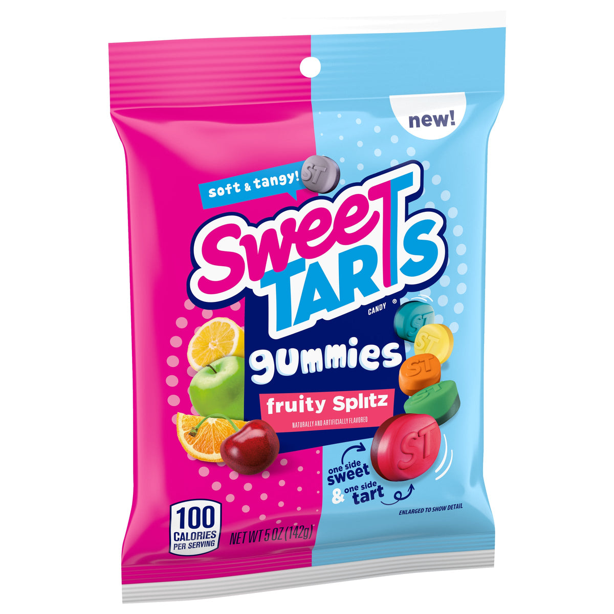 Sweetarts Gummies Fruity Splitz Peg Bag 5oz