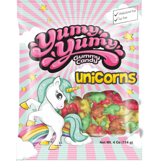 Yumy Yumy Unicorn Peg Bag (Halal) 4oz 12ct - candynow.ca