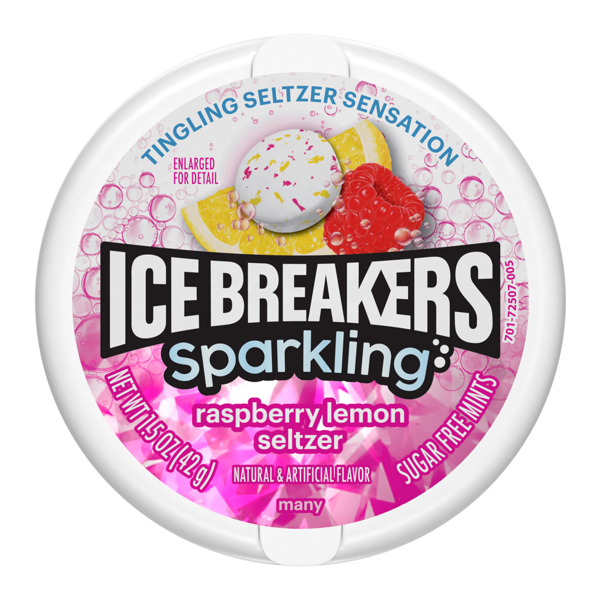 Ice Breakers Sparkling Raspberry Lemon Seltzer Flavored Mints