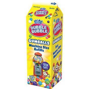 Dubble Bubble Gumballs Refill Carton 20oz