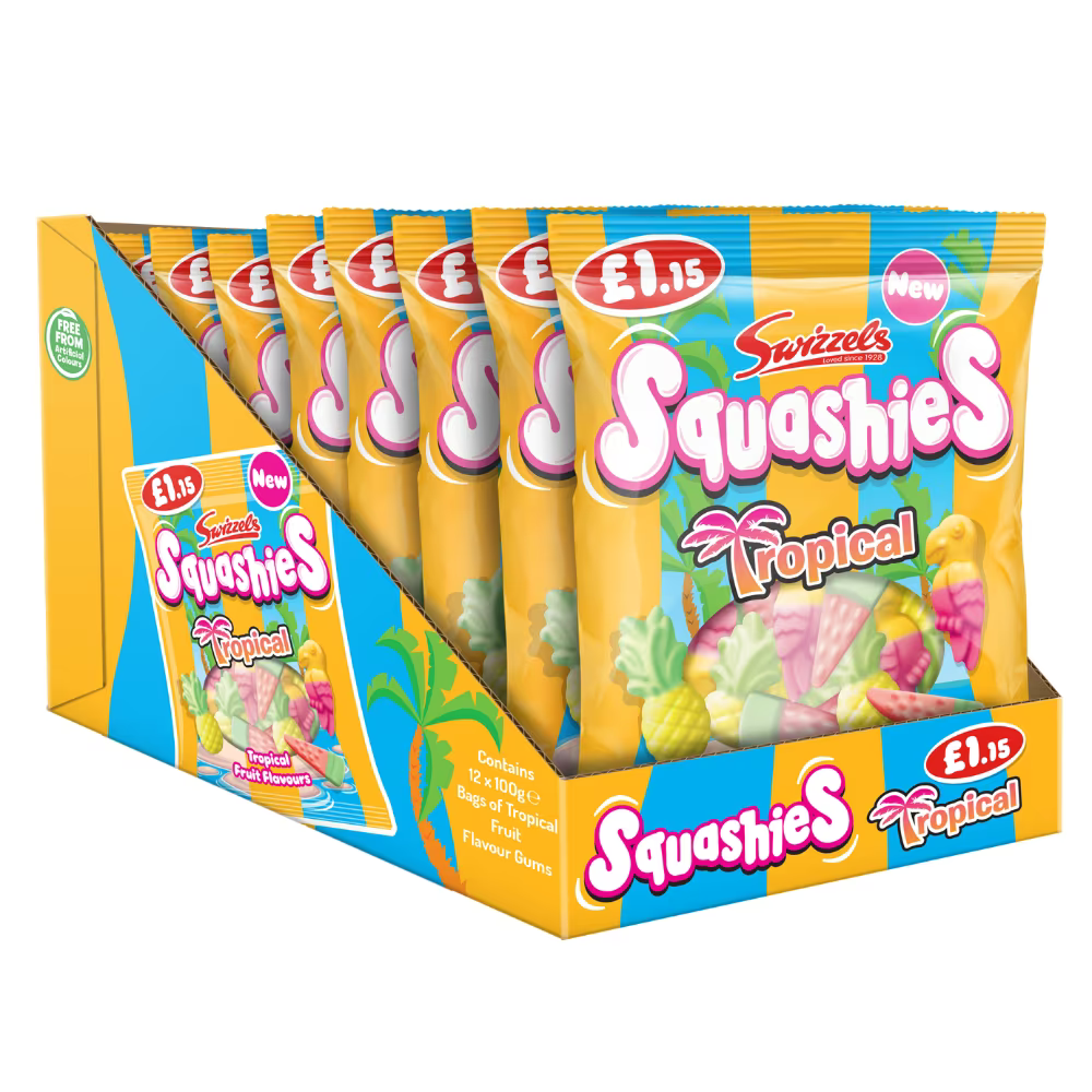 Swizzels Squashies Tropical 100g (UK)