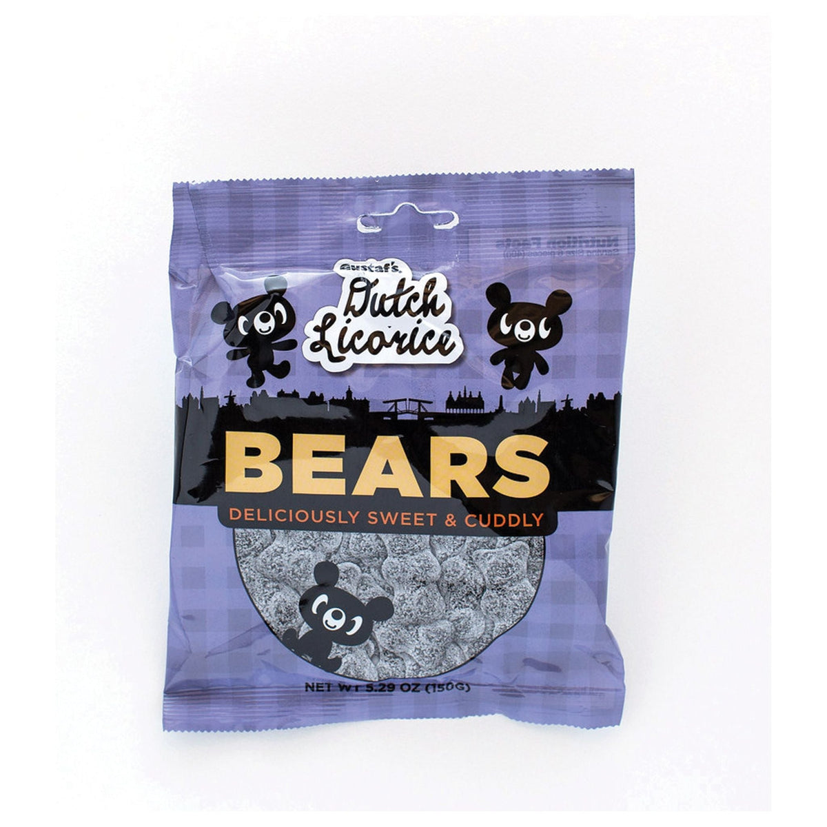 Gustaf's Dutch Licorice Sugared Bears Bag 5.29oz 12ct - candynow.ca