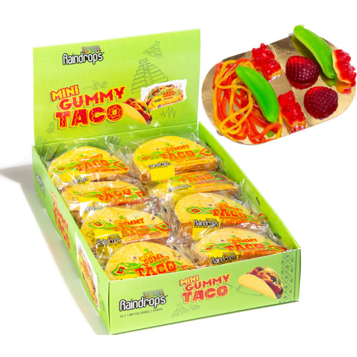 Raindrops Mini Gummy Taco Display