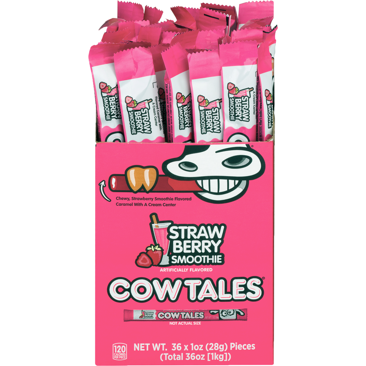 Cow Tales Strawberry 1oz 36ct - candynow.ca