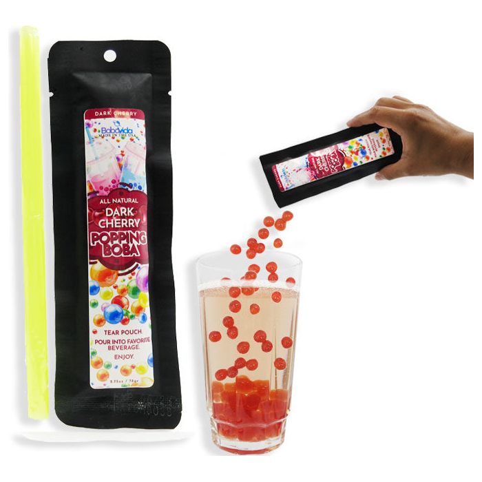 Bobavida Popping Boba All Natural Dark Cherry 3oz
