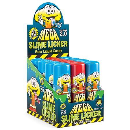 Toxic Waste Slime Licker Mega 2.0 Blue Razz & Strawberry 3oz 12ct - candynow.ca