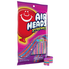 Airheads Xtremes Belts Very Berry 4.5oz 12ct - candynow.ca