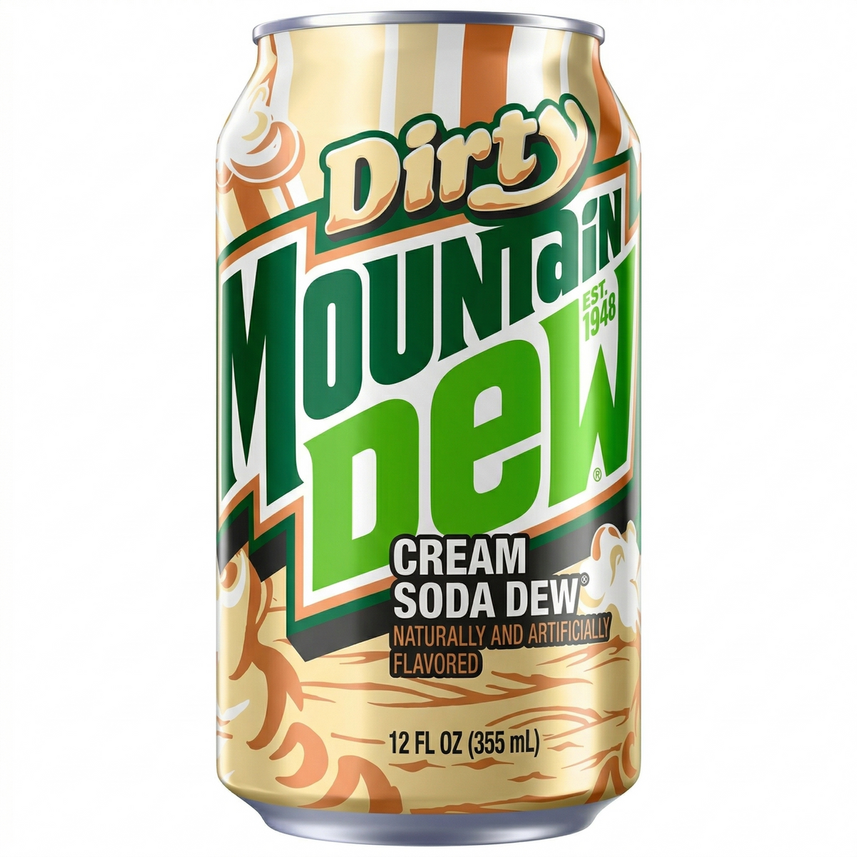 Mountain Dew Dirty Dew Creamy Soda 12oz