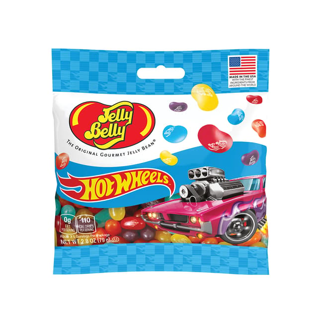 Jelly Belly Hot Wheels Peg Bag 80g 12ct (CAN) - candynow.ca