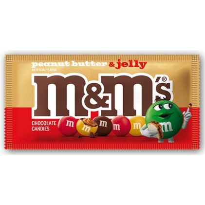 M&M's Bag Peanut Butter & Jelly 1.41oz 24ct - candynow.ca