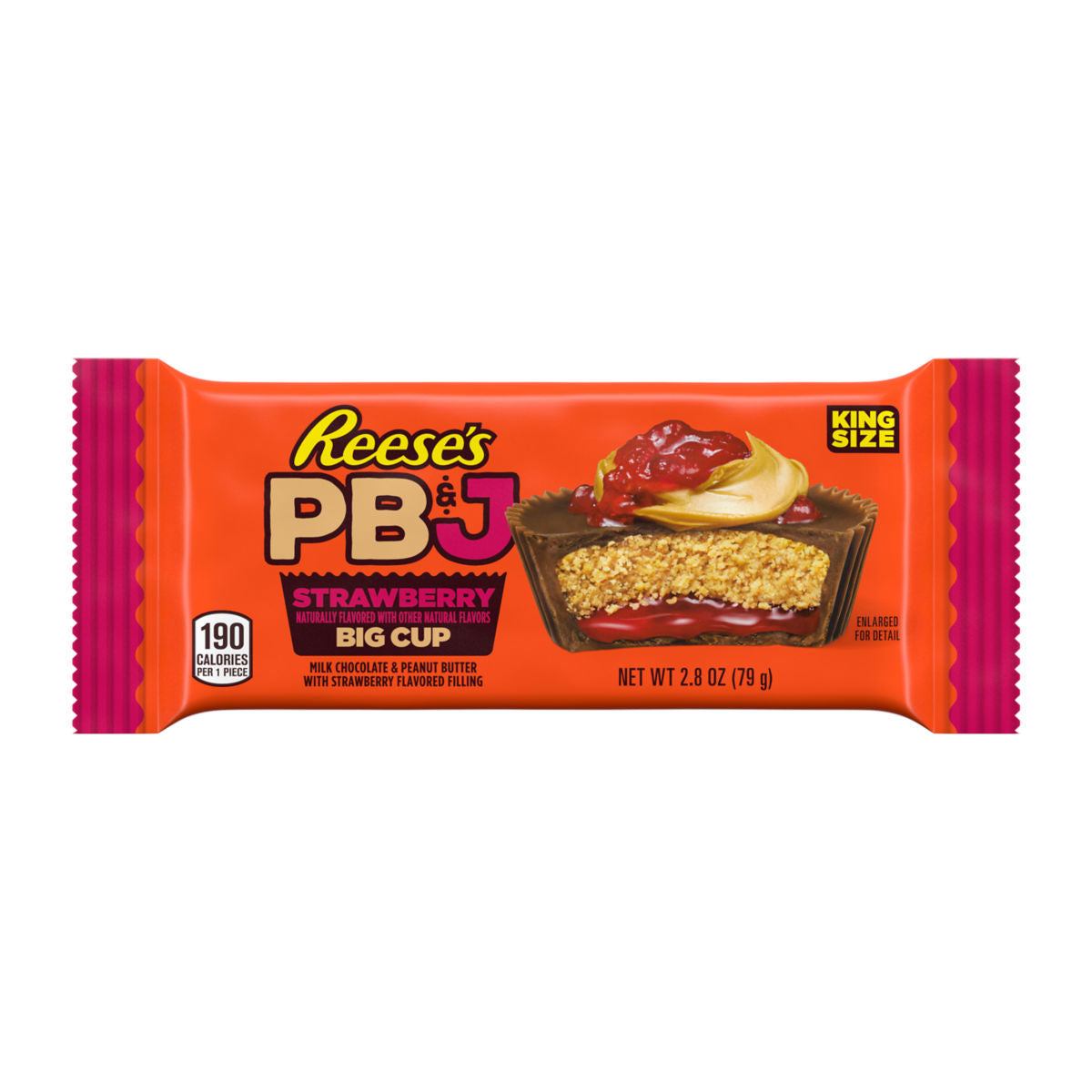 Reese's PB&J Strawberry King Size 2pk Big Cup 2.8oz