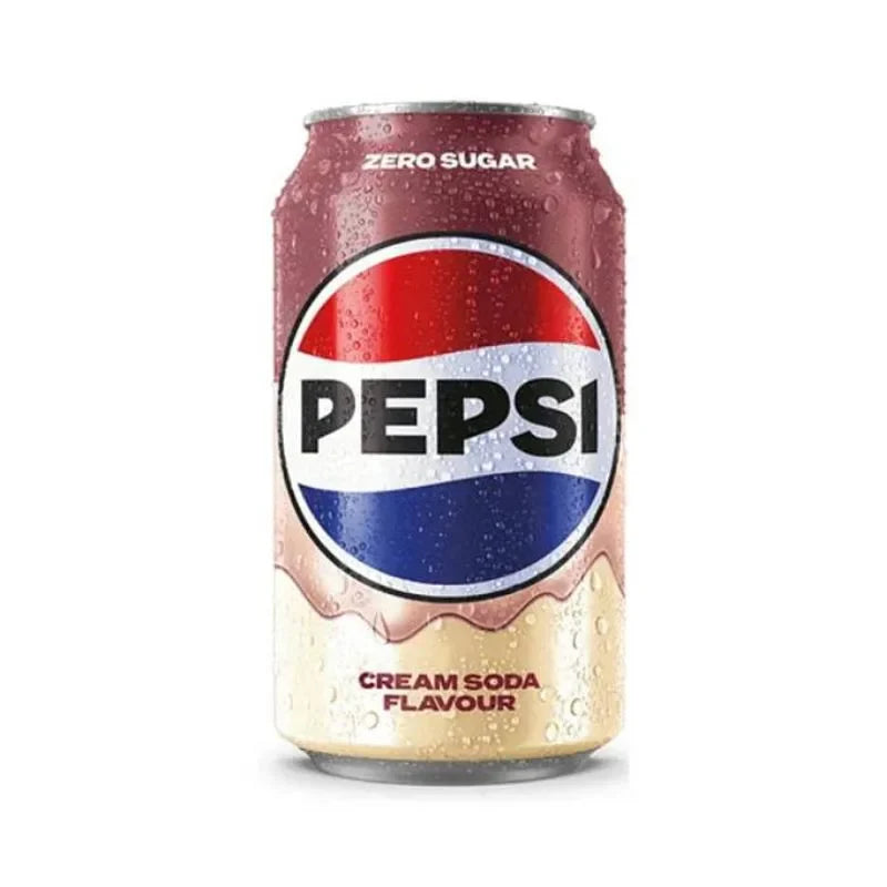 Pepsi Cream Soda Zero Sugar 330ml (UK)