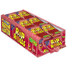 Rip Rolls Cherry 1.4oz 24ct - candynow.ca