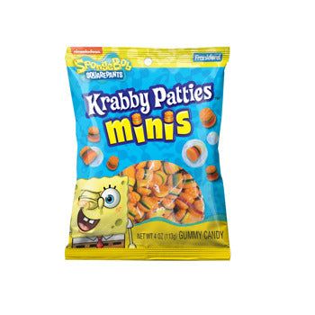 Spongebob Gummy Krabby Patty Minis Peg Bag 5oz