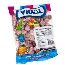Vidal Bulk Sour Bites Watermelon & Lime 2.2 lb 1ct - candynow.ca