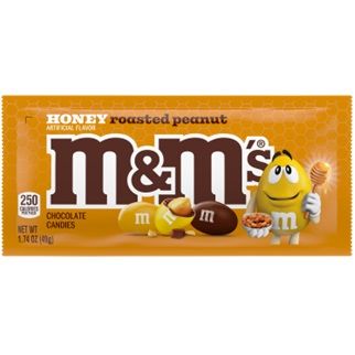 M&M's Bag Honey Roasted Peanut 1.74oz 24ct - candynow.ca