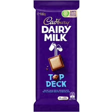 Cadbury Dairy Milk Top Deck Chocolate Block 180g 15ct (Australia) - candynow.ca