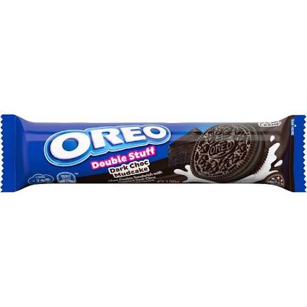 Oreo Double Stuff Dark Mudcake Cookies 136g (Australia)