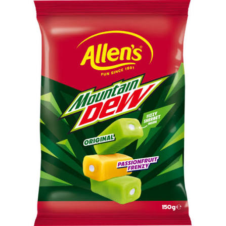Allens Mountain Dew Chew 150g (Australia)