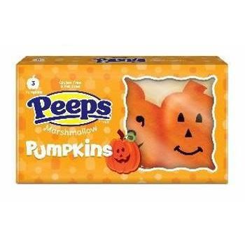 Peeps Halloween 3pcs Marshmallow Pumpkins 1.5oz