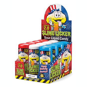 Toxic Waste Slime Licker LE Fourth of July Strawberry, Blue Raspberry and Mystery Slime 2oz