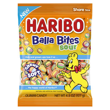 Haribo Balla Bites Sour Peg Bag 4.5oz