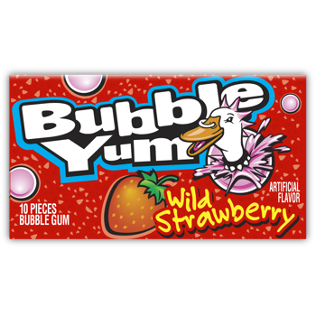 Bubble Yum Gum Wild Strawberry Big pack 2.82oz
