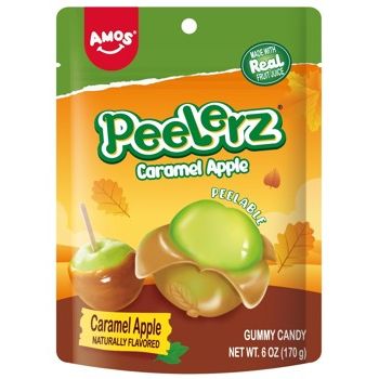 Amos Halloween Peelerz Gummy Caramel Apple 6oz