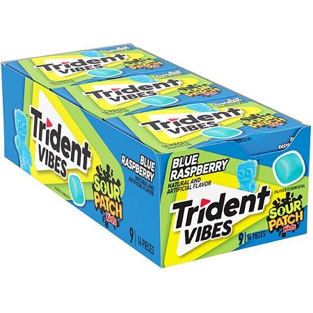 Trident Vibes Pack Sour Patch Blue 14pc