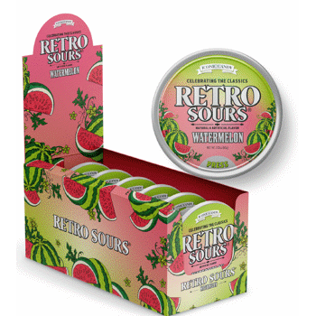 Iconic Retro Sours Watermelon 60g Tin 60g