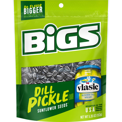 Big's Sunflower Seeds Vlasic Dill Pickle Peg Bags 5.35oz