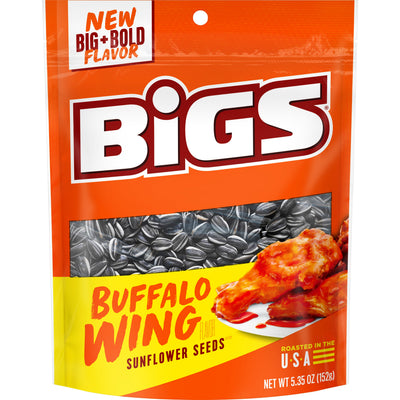 Big's Sunflower Seeds Buffalo Wing Peg Bags 5.35oz