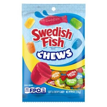 Swedish Fish Chews Peg 2.12oz 12ct - candynow.ca