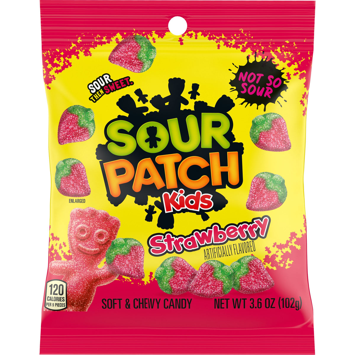 Sour Patch Kids Strawberry Peg 3.6oz 12ct - candynow.ca