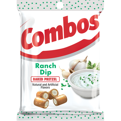 Combos Bag Ranch Dip Pretzel 6.3oz