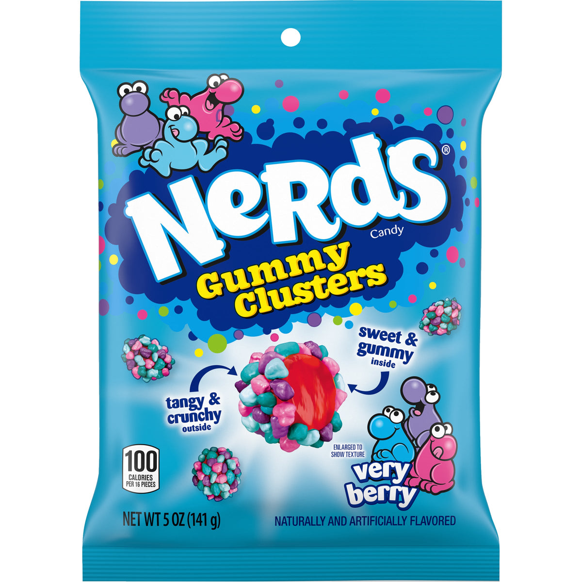 Nerds Gummy Clusters Very Berry Peg Bag 5oz 12ct - candynow.ca