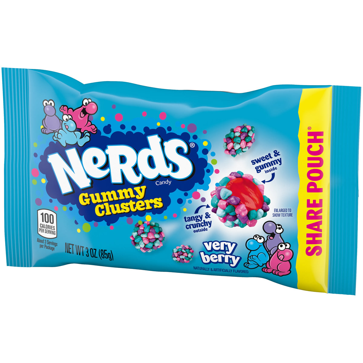 Nerds Gummy Clusters Very Berry Share Pack 3oz 12ct - candynow.ca