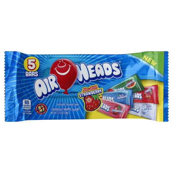 Airheads 5 Bar Standard 2.75oz 18ct - candynow.ca