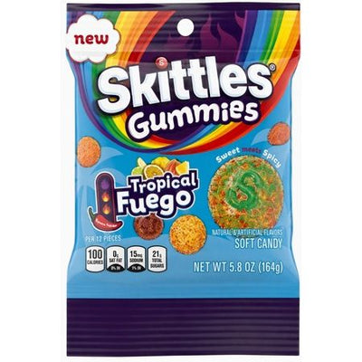 Skittles Gummies Tropical Fuego Peg 5.8oz