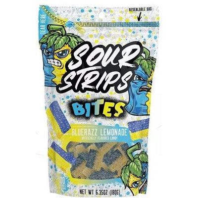 Sour Strips Bites Peg Bag Blue Razz Lemonade 6.35oz