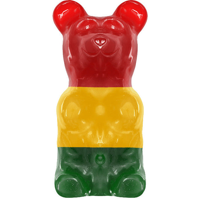World's Largest Gummy Bear 3-Tone Assorted 5lb (2.26kg) NEW BLISTER PACKING (FIRM, STANDS ON THE SHELF) 2.26kg