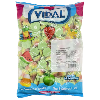 Vidal Bulk Sour Flowers 2.2 lbs 1ct - candynow.ca