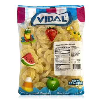 Vidal Bulk Pineapple Rings 2.2lbs