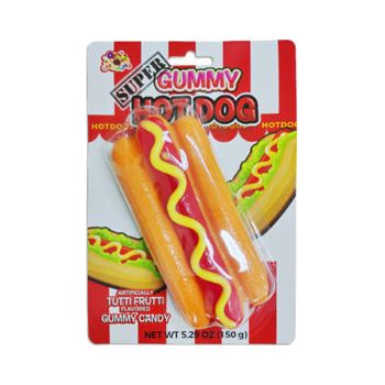 Alberts Super Gummy Hot Dog 5.29oz