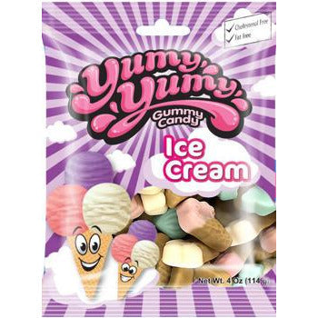 Yumy Yumy Ice Cream Cones Peg Bag (Halal) 4oz 12ct - candynow.ca