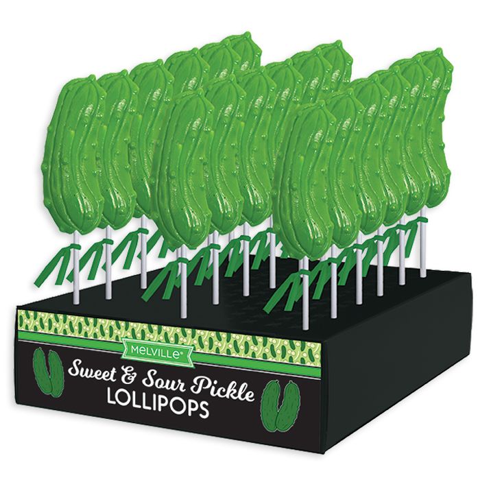 Melville Sour Pickle Lollipops 1.2oz