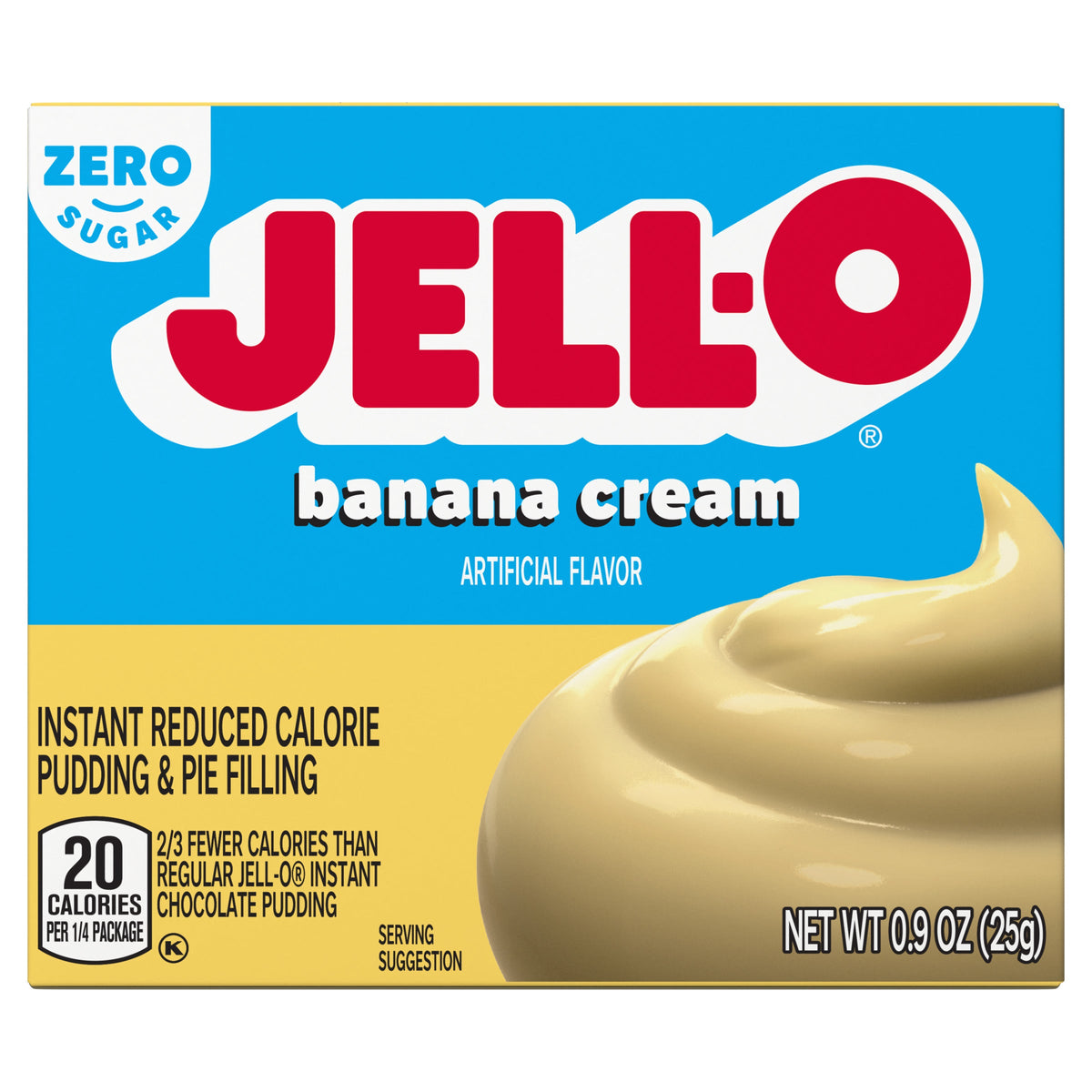 Kraft Jell-O Instant Sugar Free Banana 1oz 24ct - candynow.ca