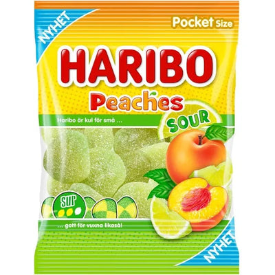 Haribo Sour Peaches 70g (Sweden)