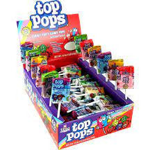 Top Pops Chewy Taffy Assorted Lollipops Box 0.35oz