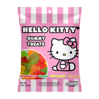 Hello Kitty Fruit Gummi Treats Peg Bag 5oz 12ct